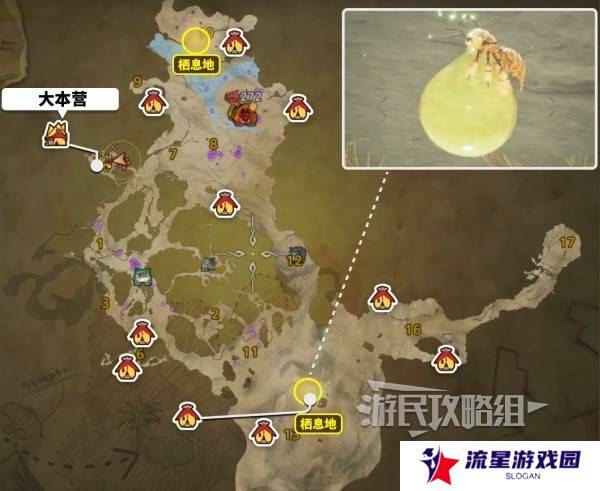 怪物猎人荒野大回复蜜虫位置在哪  大回复蜜虫捕获路线图片2